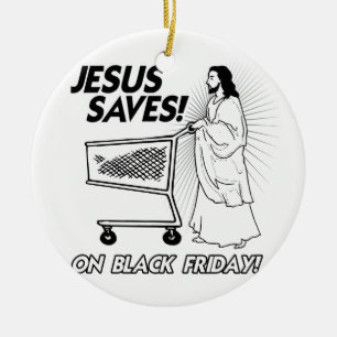 JESUS RETTET AN SCHWARZEM FREITAG - .PNG KERAMIKORNAMENT