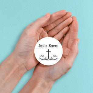 Jesus rettet Aufkleber