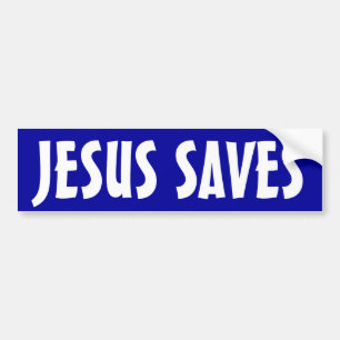 Jesus rettet autoaufkleber