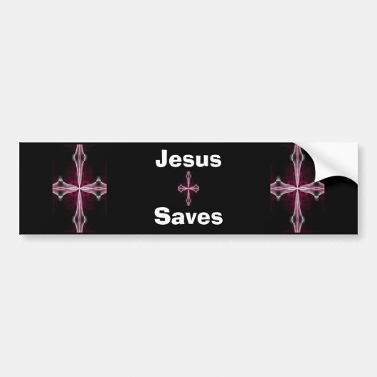 Jesus rettet Autoaufkleber (Vorne)