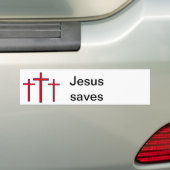 Jesus rettet Autoaufkleber (Auf Auto)