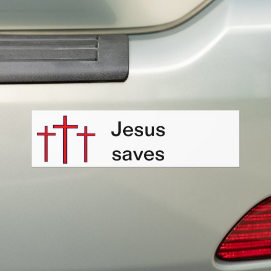 Jesus rettet Autoaufkleber (Auf Auto)