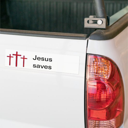 Jesus rettet Autoaufkleber (Auf Lkw)