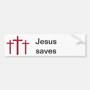 Jesus rettet Autoaufkleber