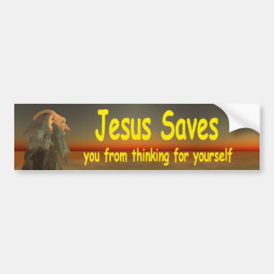 Jesus rettet autoaufkleber