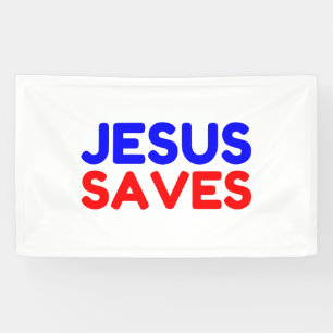 JESUS RETTET BANNER