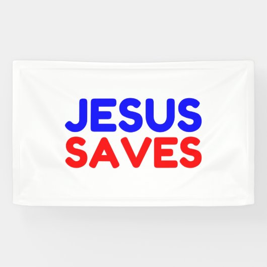 JESUS RETTET BANNER (Horizontal)