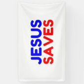 JESUS RETTET BANNER (Vertikal)