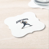 Jesus rettet Baseball Pitcher Vintage Gravur Shi Untersetzer (angewinkelt)