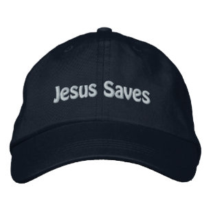 Jesus rettet bestickte baseballkappe