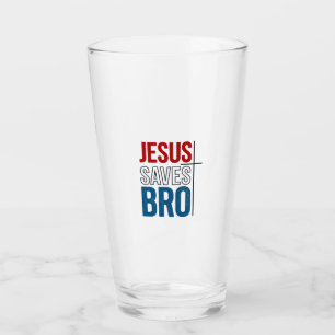 Jesus rettet Bro Christliche Typografie T-Shirt De Glas