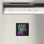 Jesus rettet Bro, christlicher Glaube Magnet (In Situ (Geschirrspüler))