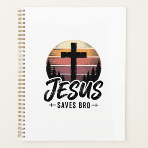 Jesus rettet Bro Vintage Christian Kreuz Shirt Des Planer