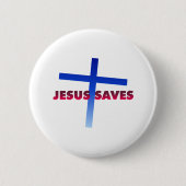 Jesus rettet button (Vorderseite)