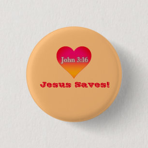 Jesus rettet! button