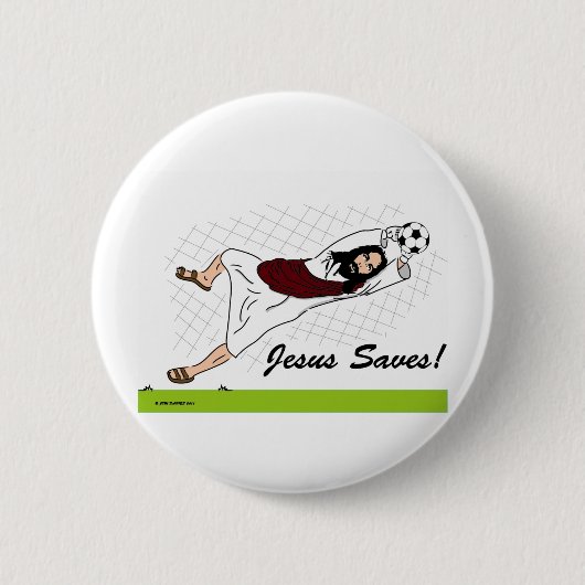 JESUS RETTET! BUTTON (Vorderseite)