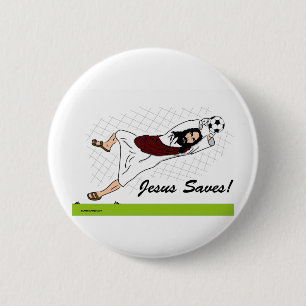 JESUS RETTET! BUTTON