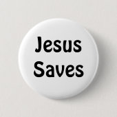 Jesus rettet button (Vorderseite)