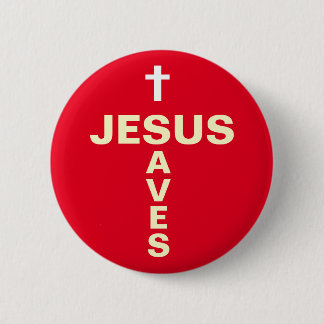 Jesus rettet christlichen Evangelising Button