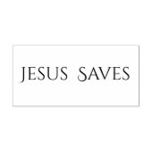 Jesus rettet christlicher Spruch Gummistempel (Prägung)