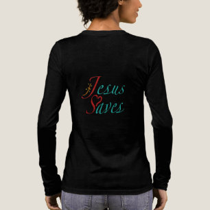 Jesus rettet christlicher Spruch Tri-Blend Shirt