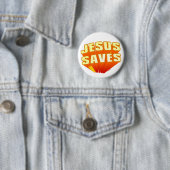 Jesus rettet christliches Geschenk Button (Beispiel)