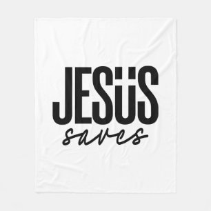 JESUS RETTET FLEECEDECKE