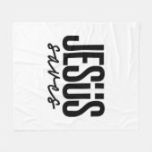 JESUS RETTET FLEECEDECKE (Vorderseite (Horizontal))