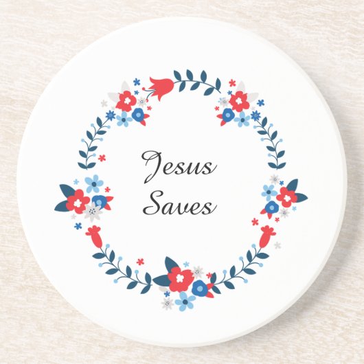 Jesus rettet getränkeuntersetzer (Vorne)