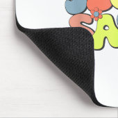 Jesus rettet - Hipe Flower Child Stil Mousepad (Ecke)