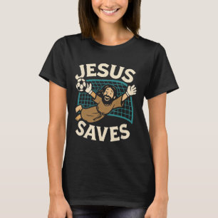 Jesus rettet I Christlicher Glaube I Jesus Fußball T-Shirt