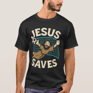 Jesus rettet I Christlicher Glaube I Jesus Fußball T-Shirt