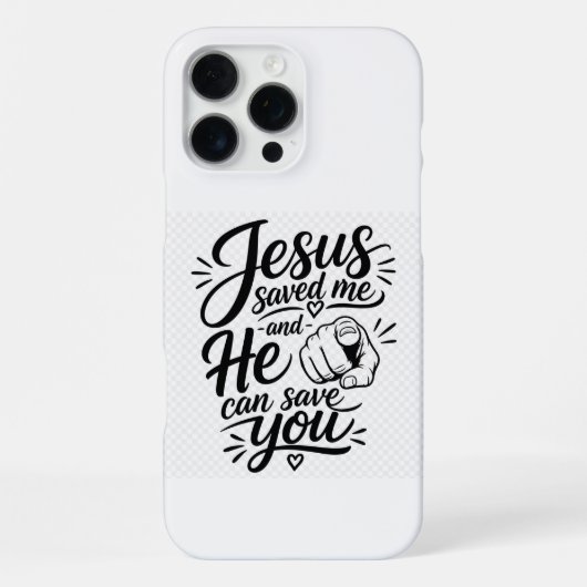 Jesus rettet iPhone hülle (Rückseite)