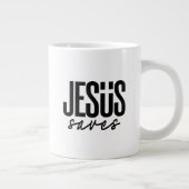 JESUS RETTET Jumbo-Tasse (Rechts)
