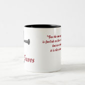 Jesus rettet Kaffee-Tasse Zweifarbige Tasse (Mittel)