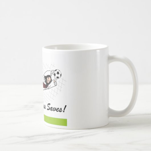 JESUS RETTET! KAFFEETASSE (Rechts)