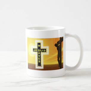 Jesus rettet Kreuzigung picyure Kaffeetasse