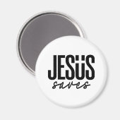 JESUS RETTET MAGNET (Vorderseite/Rückseite)