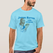 JESUS RETTET MIT KUPONS T-Shirt (Vorderseite)