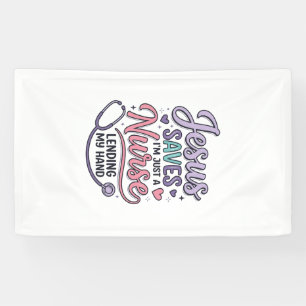 Jesus rettet Nurse Faith Shirt Design_1 Banner