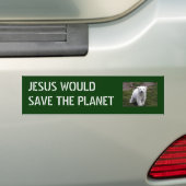 Jesus rettet Planeten Autoaufkleber (Auf Auto)