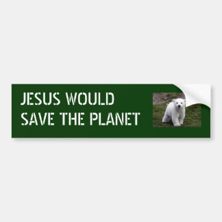 Jesus rettet Planeten Autoaufkleber