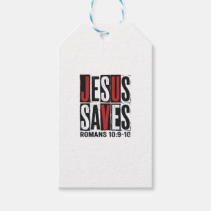 Jesus rettet Römer 10_9 Christliches Vintage-Shirt Geschenkanhänger