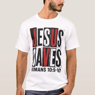 Jesus rettet Römer 10_9 Christliches Vintage-Shirt T-Shirt