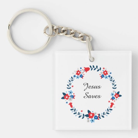 Jesus rettet schlüsselanhänger (Vorderseite)