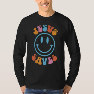 Jesus rettet Smile Face Vornehme Ästhetik Trendy C T-Shirt