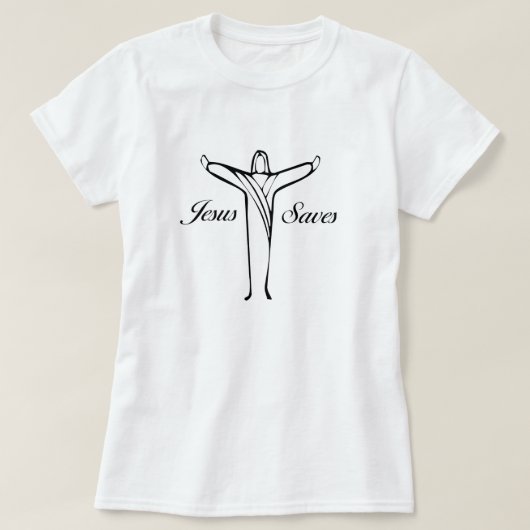 Jesus rettet T-Shirt (Design vorne)