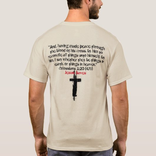 Jesus rettet T-Shirt (Rückseite)