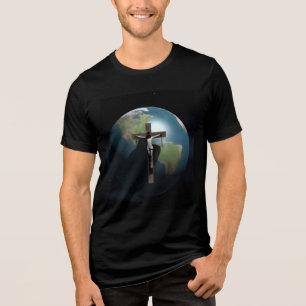 JESUS RETTET Tri-Blend SHIRT