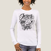 Jesus rettet Tri-Blend shirt (Vorderseite)